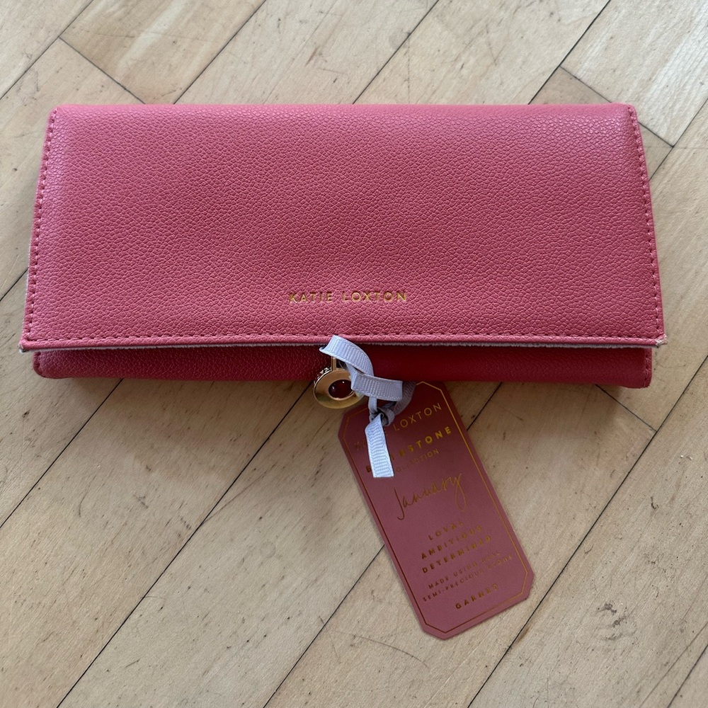 January Travel Jewelry Roll with Garnet Stone